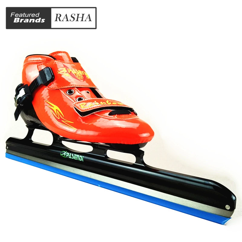 Pasendi スピードスケート靴ロングトラック氷 Skateice スケート靴黒キッ刃 Patines ブルー Orange ローラースケート Speed Skate Shoes Speed Skatesroller Skates Aliexpress