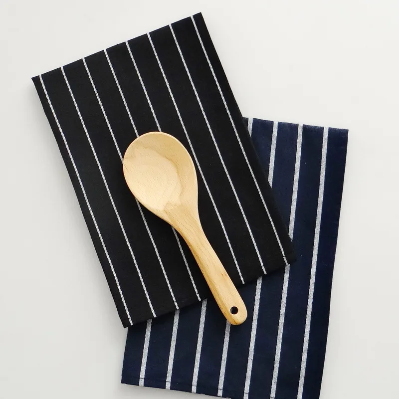 

Reusable Kitchen Textile Napkin Simple Modern Design Stripes and Checks Pattern Napkin Home Use Kitchen Towel 40x60 NP0806