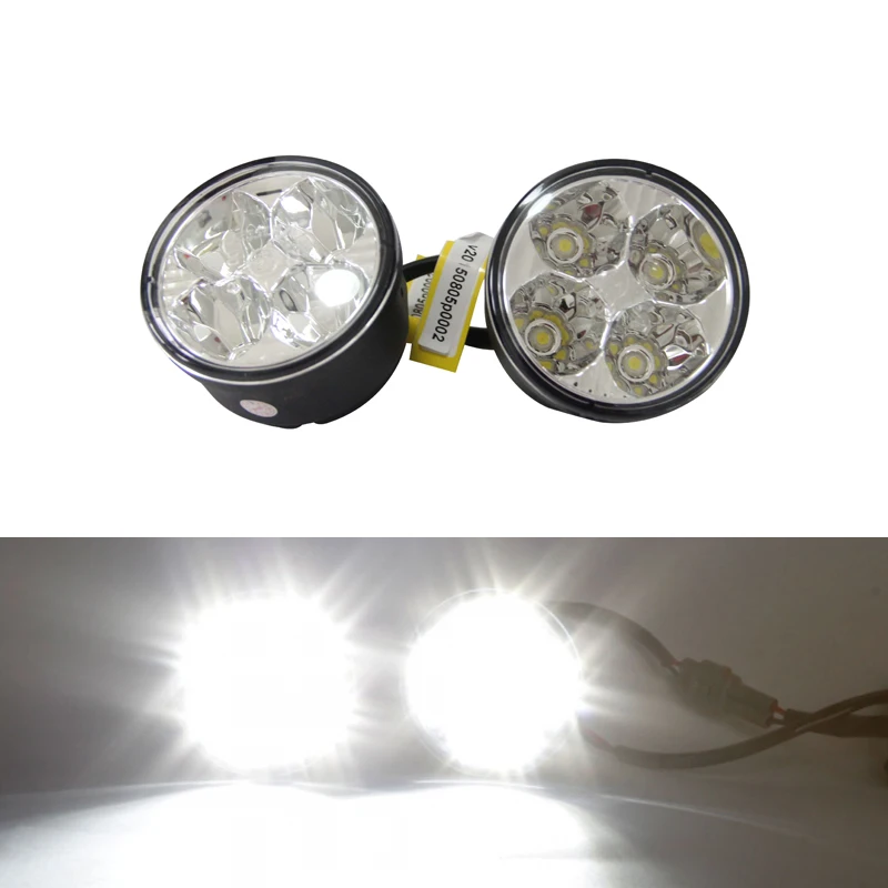 Universal Round 70MM 2.7 Inch Led Fog Light Kit Clear Lens Fog Lamps ...