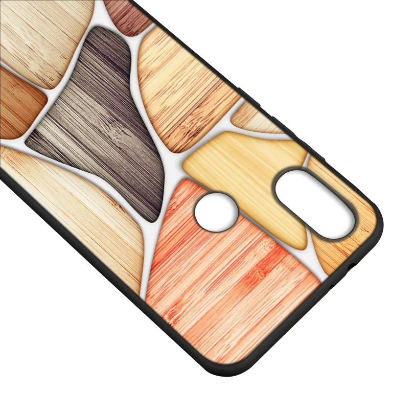 Silicone Soft Case Cover for Xiaomi A2 Lite A1 Redmi S2 Note 5 Plus 6 6A 4 4X Pro Poco F1 Po Floor Wooden Timber Wood and Flower