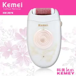 Kemei KM-3078 электронный файл ног перезаряжаемые электрический педикюр уход за ногами инструмент для удаления омертвевшей кожи