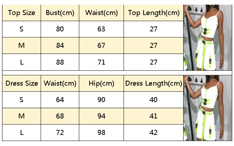 Женский летний светоотражающий облегающий топ на молнии, юбка, спортивная одежда, два предмета, одежда для вечеринок