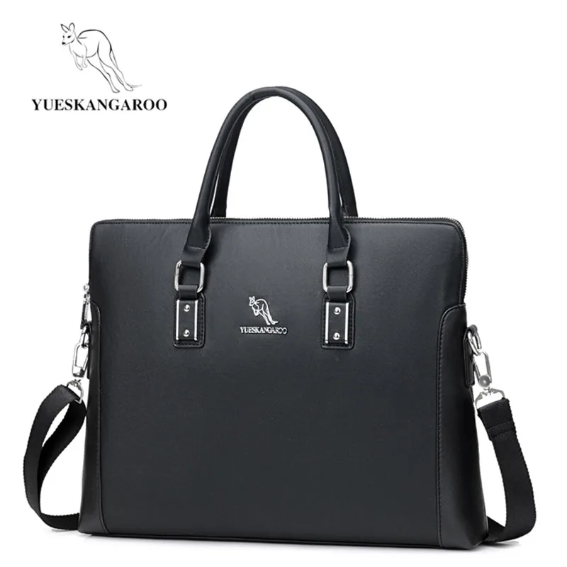 

YUESKANGAROO Fashion Men's Bag Briefcases 14" Laptop Handbag Men's Business Crossbody Bag Messenger/Shoulder Bags for Men HA046
