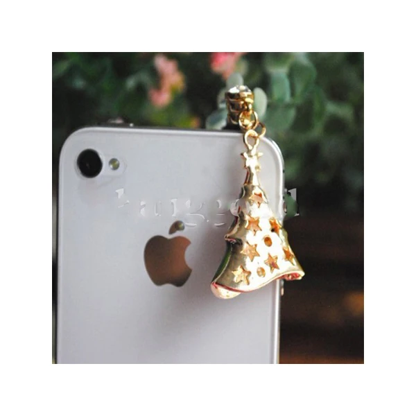 Bulemoon Fashion Christmas Decorations Tree Mobile Phone Dust Plug | Мобильные телефоны и аксессуары