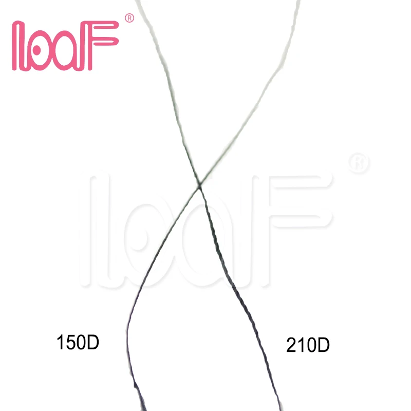 LOOF 1 шт. 1500 м/Катушка высокой интенсивности полиэфирная швейная машина нить для человеческих волос Уток Швейные ткацкие нити 210D