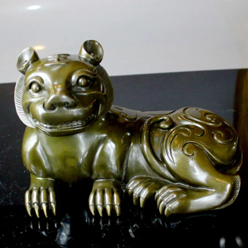 

Bronze statue Copper feng shui decoration crafts housewarming gift birthday tiger apotropaic