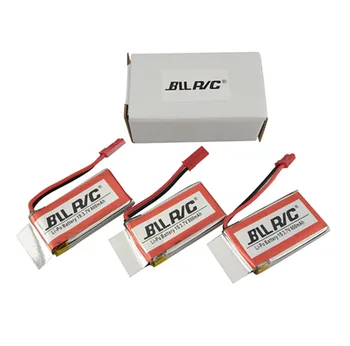 

BLLRC battery 3PCS 3.7V 800MAH JXD509 HJ818 FY550 1315 K891 MJX X400 X800 X300C X25 aircraft upgrade parts