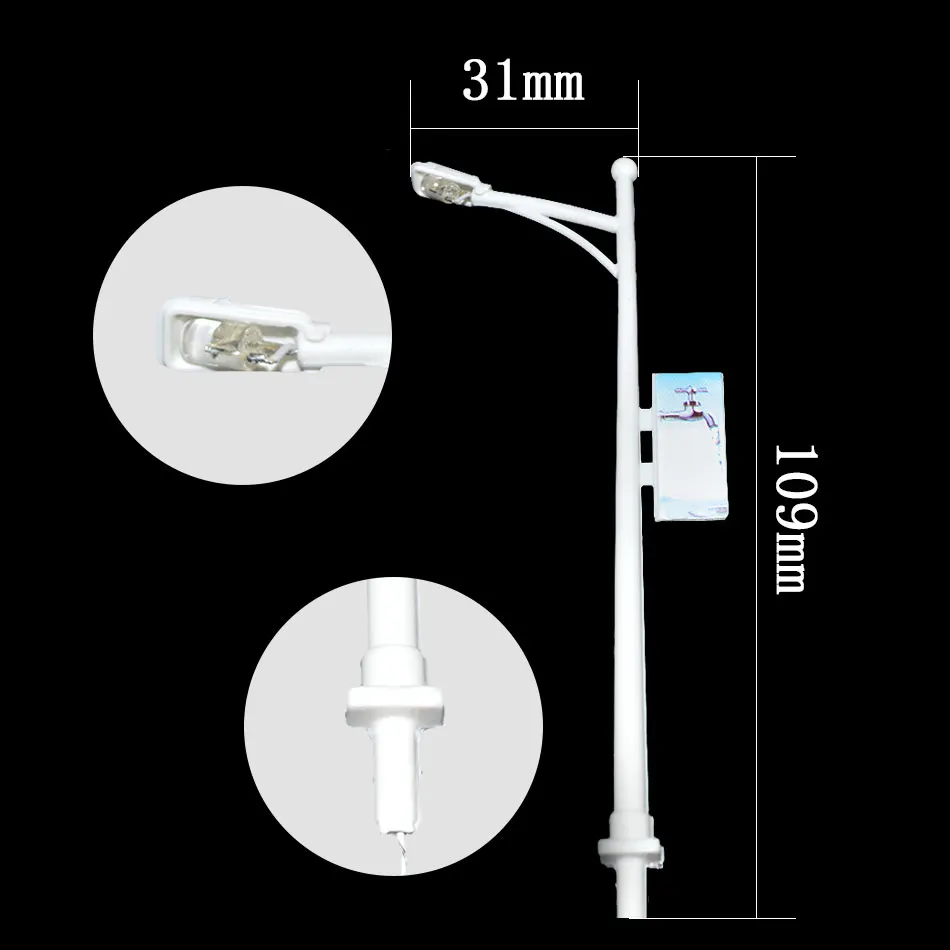 

1/100 scale street light for Landscape Train Model Scale architectural scenery