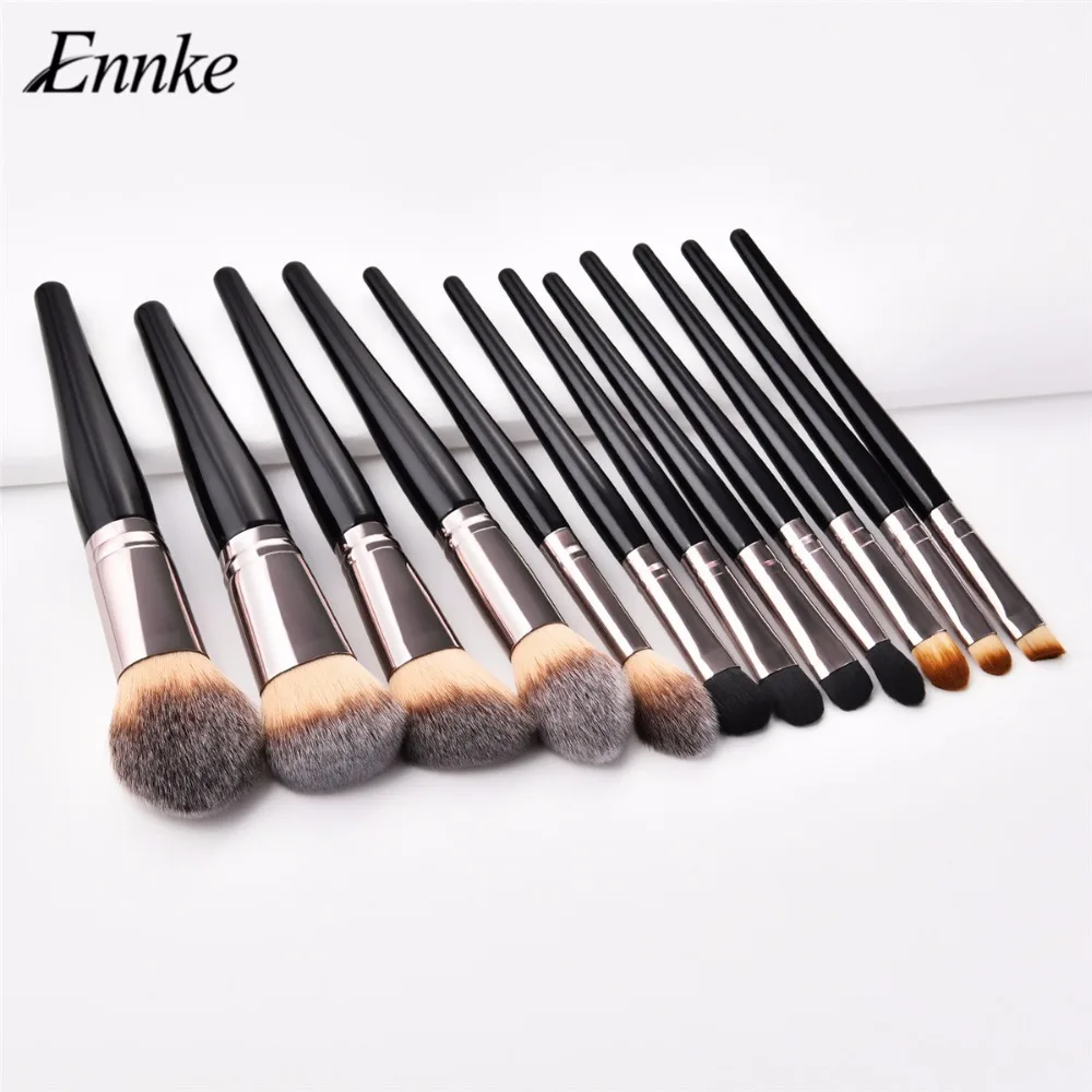 

12 шт., кисти для макияжа ENNKE, основа, микро-кисти-аппликаторы для смешивания
