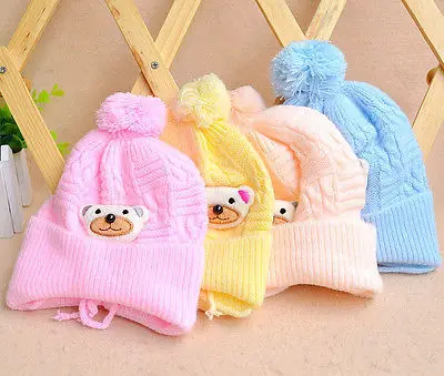 Cute Kids Baby Toddler Boy Girl Cute Soft Knit Warm Hat Cap Cotton Beanie kids baby cotton beanie soft girl boy knit hat toddler infant kid newborn cap