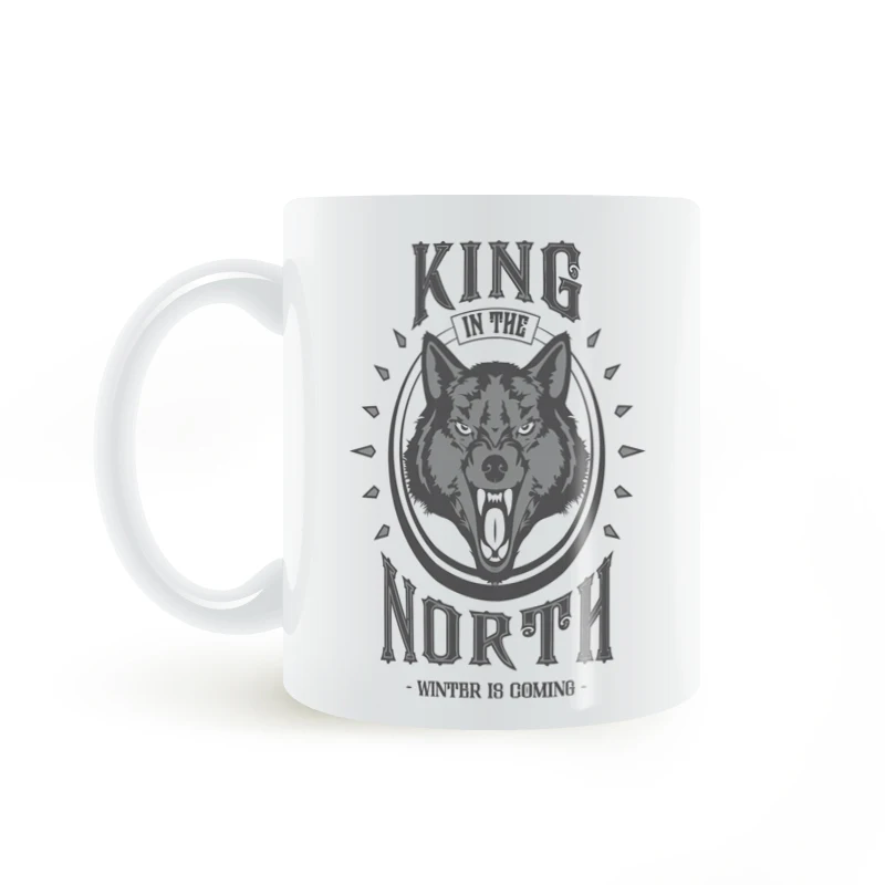 King in the North Кружка Кофе Молоко творческая керамическая кружка DIY подарки Домашний декор кружки 11 унций T1349