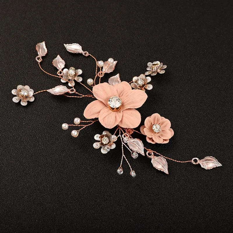 Buy Women Cute Crystal Pink Rhinestones Flower