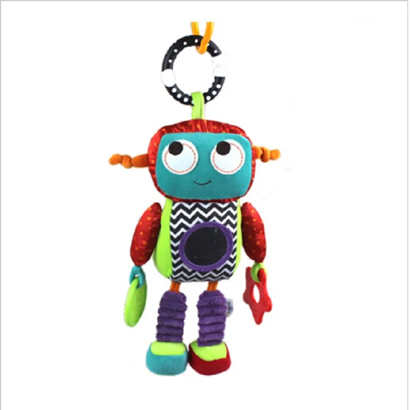 

Activity Robot Style Baby Toys Newborn Infant Comfort Hanging Kids Toy Cute Baby Music Rattles