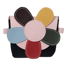 Сумка-кошелек для девочек в мультипликационном стиле; маленькая модная детская сумка-мессенджер с милым мультяшным цветком