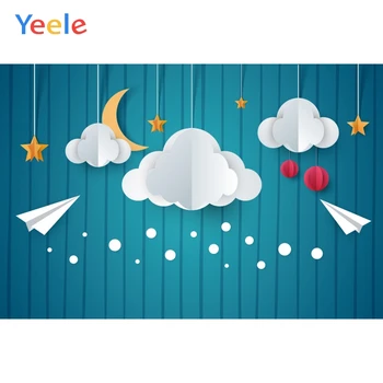 

Yeele Wallpaper Handicraft Cloud Plane Room Drawing Photography Backdrops Personalized Photographic Backgrounds For Photo Studio