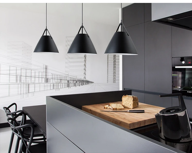 Iluminação do Pendente Sala de Jantar Moderna para o para o Quarto Sala de Estar Luz de Suspensão Restaurante Cozinha Lâmpada Pingente Levou Luz Nordic Light Quarto 29 Cheap minimalist chandelier