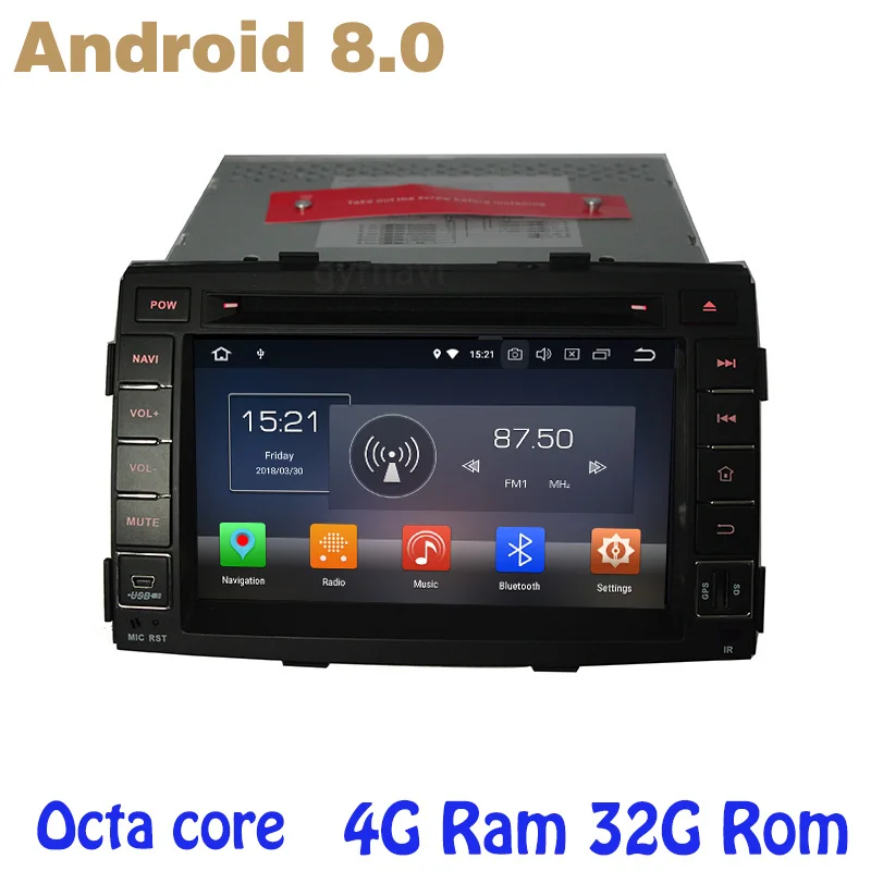 

for Kia Sorento 2009-2012 Octa core PX5 Android 8.0 car dvd gps with 4G RAM 32G ROM wifi 4g usb auto Multimedia