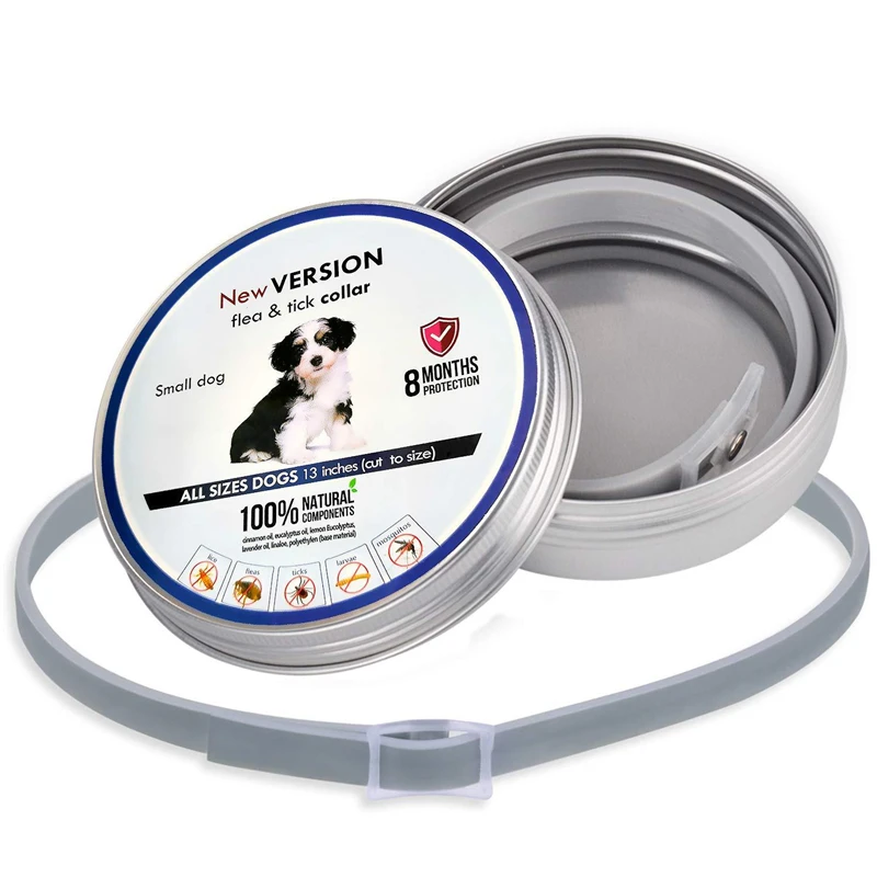 

Pet Cat Dog Collar Anti Flea Ticks Mosquitoes Outdoor Protective Adjustable PET Collar 8 Months Long-term Protection by Rubydink