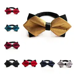 CityRaider Pajaritas Hombre 2018 новые шелковые галстуки для Для мужчин бабочкой Gold Для мужчин s свадебные Бизнес одноцветное с бантом праздничные
