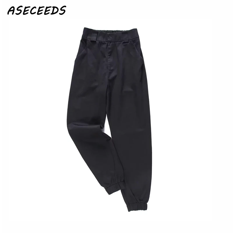 

High waist harem pants women camouflage sweatpants streetwear fashion 2019 black clothes army green vintage womens clothing