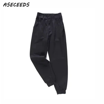 

High waist harem pants women camouflage sweatpants streetwear fashion 2019 black clothes army green vintage womens clothing
