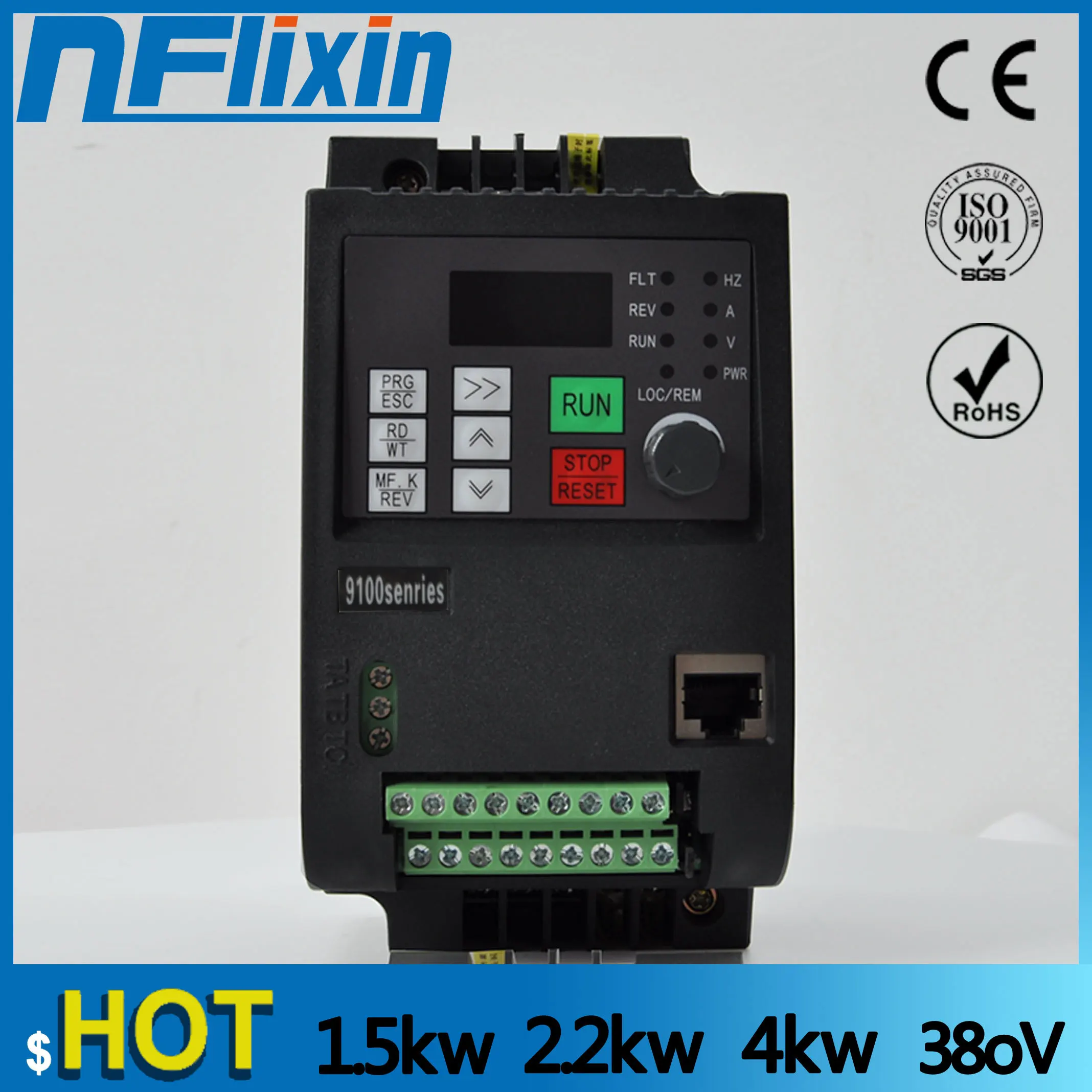 220 380CNC контроль скорости двигателя шпинделя 1.5KW2.2KW 4KW VFD Частотный Привод 3 фазный