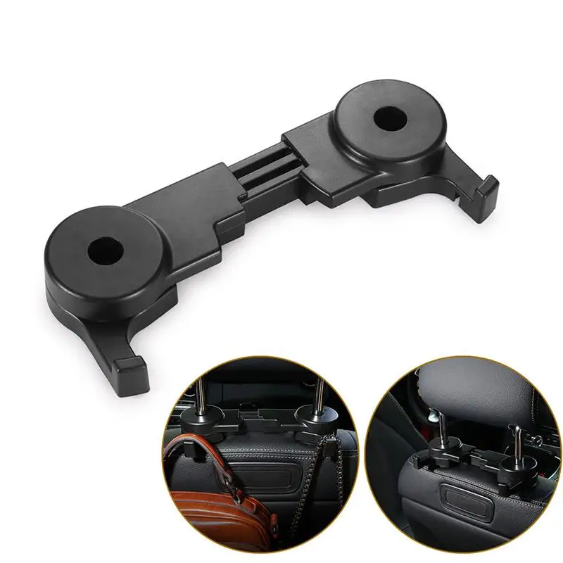 Car Headrest Seat Back Hook Double Hook Sundries Hanger Bearing Weight