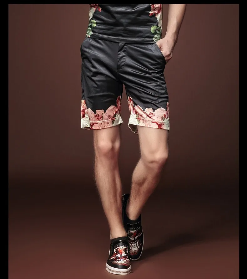 FanZhuan черные мужские свободные шорты с принтом летние мужские модные повседневные модные шорты брюки 15938 promotio