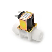 3/" DC 12V пластиковый Электрический Соленоидный клапан Магнитный водный воздушный нормально закрытый горячая распродажа