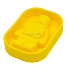 Силиконовая форма для льда робота емкости для мороженого силиконовая форма для торта инструменты для мороженого цвет желтый