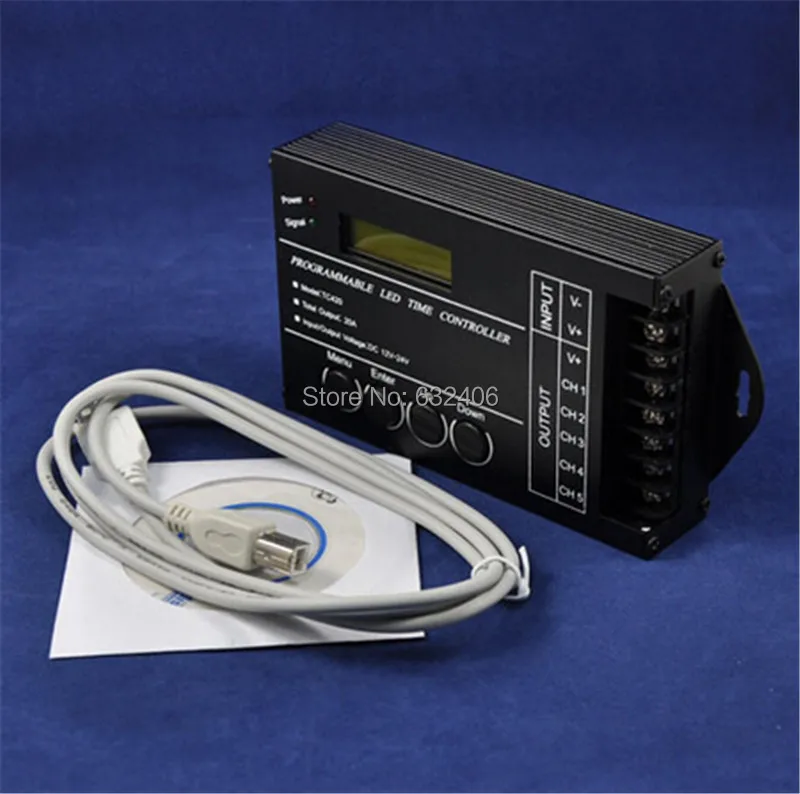 

Programmable LED Time Controller - Multi-function LED Timer Dimmer Controller for RGBW/RGB/Dual/Single Color LED Lights