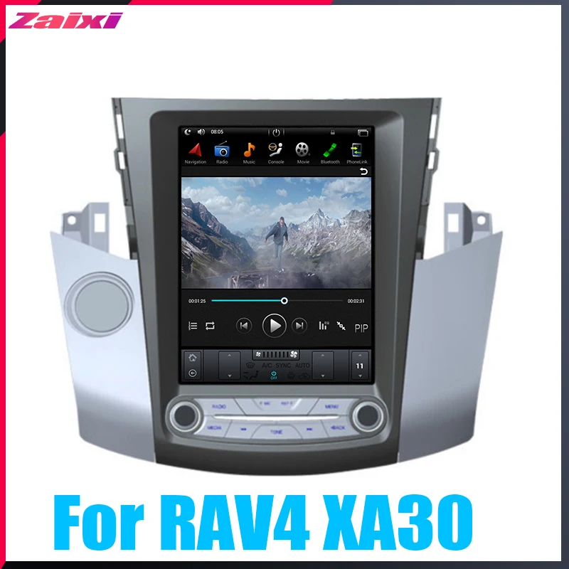 ZaiXi 10,4 Tesla Тип Android для Toyota RAV4 XA30 2006~ 2012 автомобильный Android dvd-плеер навигация gps радио мультимедийная система