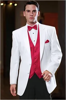 

Custom Made Groom Tuxedo Classic Groomsmen Notch Lapel Wedding/Dinner Suits Best Man Bridegroom (Jacket+Pants+Tie+Vest)B177