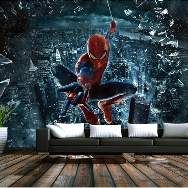 Spiderman Tapete You Know 10 Meters 3d Mural Wallpaper Bedroom Living Room Backdrop Painted Mural Stereoscopic 3D Spiderman - Spiderman Tapete