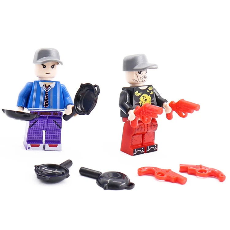 

10 Pcs/Lot Military Moc DIY Weapon Gun Pan Figures Building Blocks Complite Without Toy Child Gifts X190