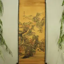 Antique collection Boutique Calligraphy and painting the Tang Bohu autumn diagram