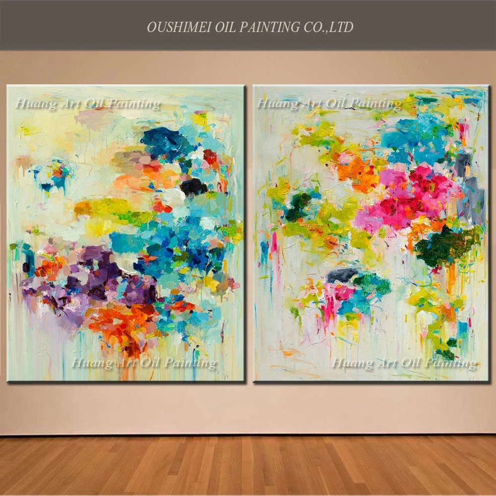 

Hand-painted High Quality Rich Colors Abstract Oil Painting on Canvas Knife Oil Painting Abstract Oil Painting for Living Room