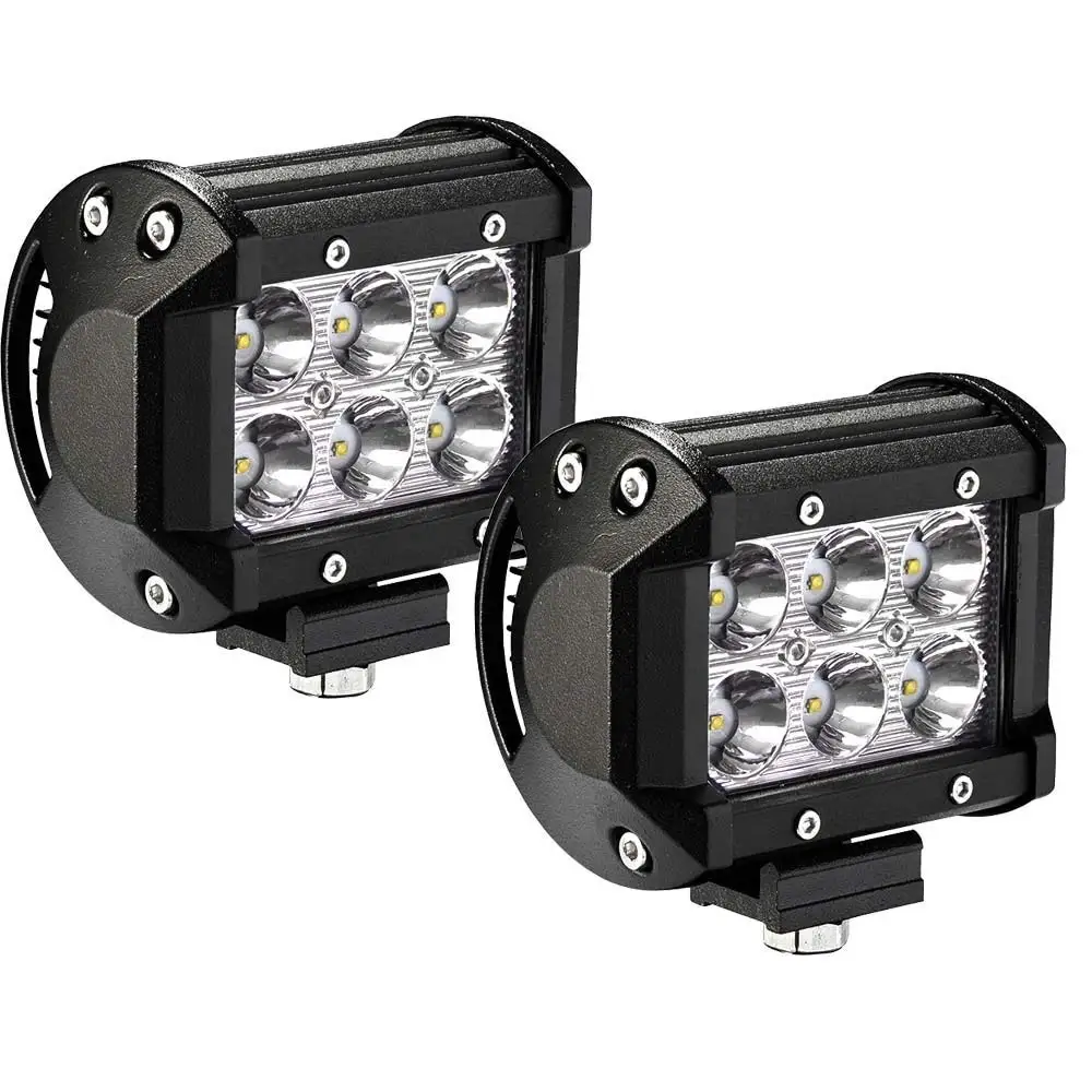 Пара Led Drl 18Вт 4 ''пятно потолочные светодиодные фары 12V 24V для бездорожья Лада