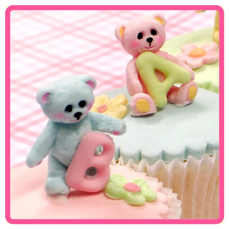 1 шт. Sugarcraft Мини силиконовая форма Медведь для помадки инструменты украшения