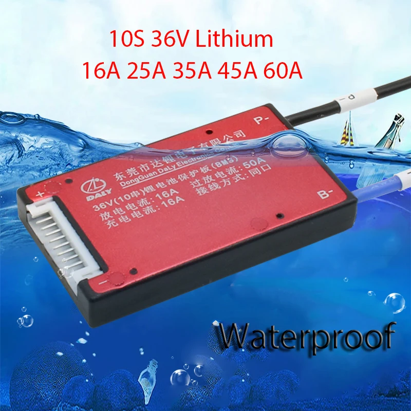 

10S 36V Lithium Battery Protection Board BMS Balance Lipo Li-ion Cell 15A 25A 35A 45A 60A 80A 100A 200A 250A EV eBike for DALY