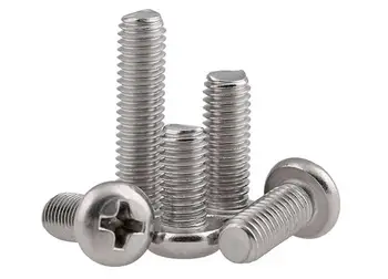 

M3 M3.5 Screws Stainless Phillips Pan Head Round Cross Recessed Screws Machine Bolt Stainless Steel 304 Metric