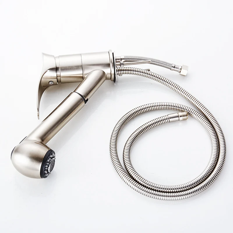 Fapully Pull Out Kitchen Faucet 360 Degree Swivel Water-Saving Spray Kitchen Water Mixer Tap Vessel Vanity Sink Faucet 165-33N