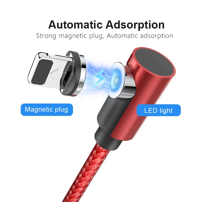 ACCEZZ Магнитный usb кабель для зарядки 2 м для iPhone XS MAX XR 8 7 Plus магнитное зарядное устройство для samsung S10 S9 линия зарядки мобильного телефона