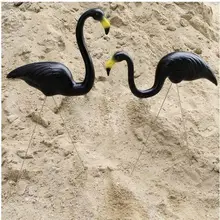 2 шт./лот, черный Фламинго украшения сада газон тема вечерние Десерт Таблица организованы. Балкон украшения
