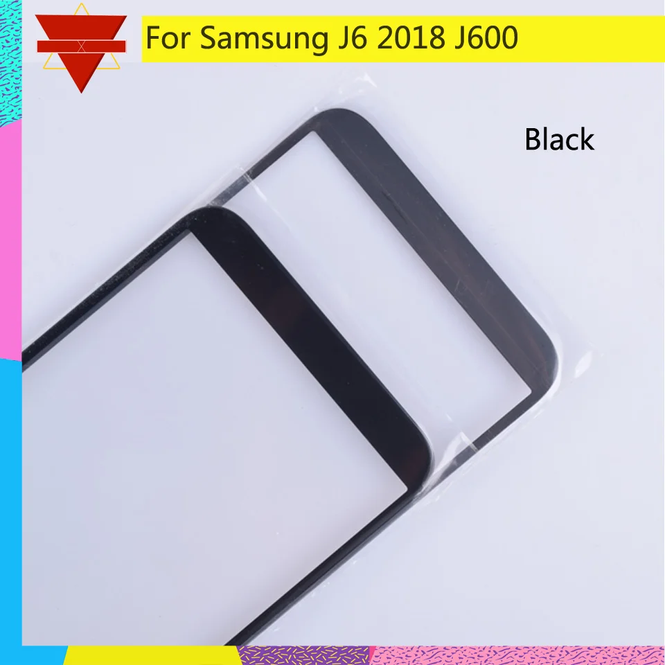 10 шт./лот, для samsung Galaxy J6 J600 J600F, сенсорный экран, внешнее стекло, сенсорный экран, объектив, ЖК-дисплей, переднее стекло для J6+ plus J610