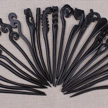 Ручной работы аристократизм женские шпильки для волос Эбеновое дерево свадебные шпильки Китайский Классическая шпилька для волос товар No.16~ 23 B-A