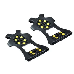 Antideslizante para los Deportes de Invierno para Excursiones de Hielo Agarres Puntas a Prueba de Herrumbre Nieve Agarres Tracción Útiles 10 Pernos de Acero Antideslizante para los Deportes de Invierno para Excursiones de Hielo Agarres Puntas a Prueba de Herrumbre Nieve Agarres Tracción Útiles 10 Pernos de Acero