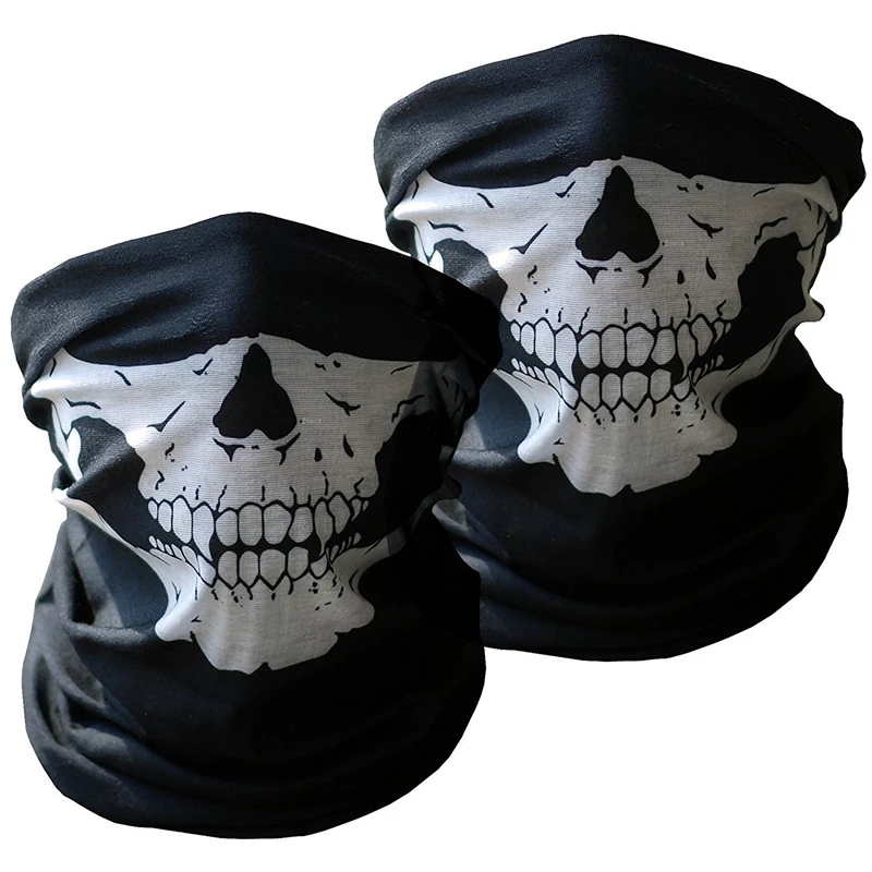 

Halloween Skull Masks Skeleton Outdoor Motorcycle Bicycle Ski Half Face Mask Scarf Half Face party Mask Cap Neck Ghost Nov#1