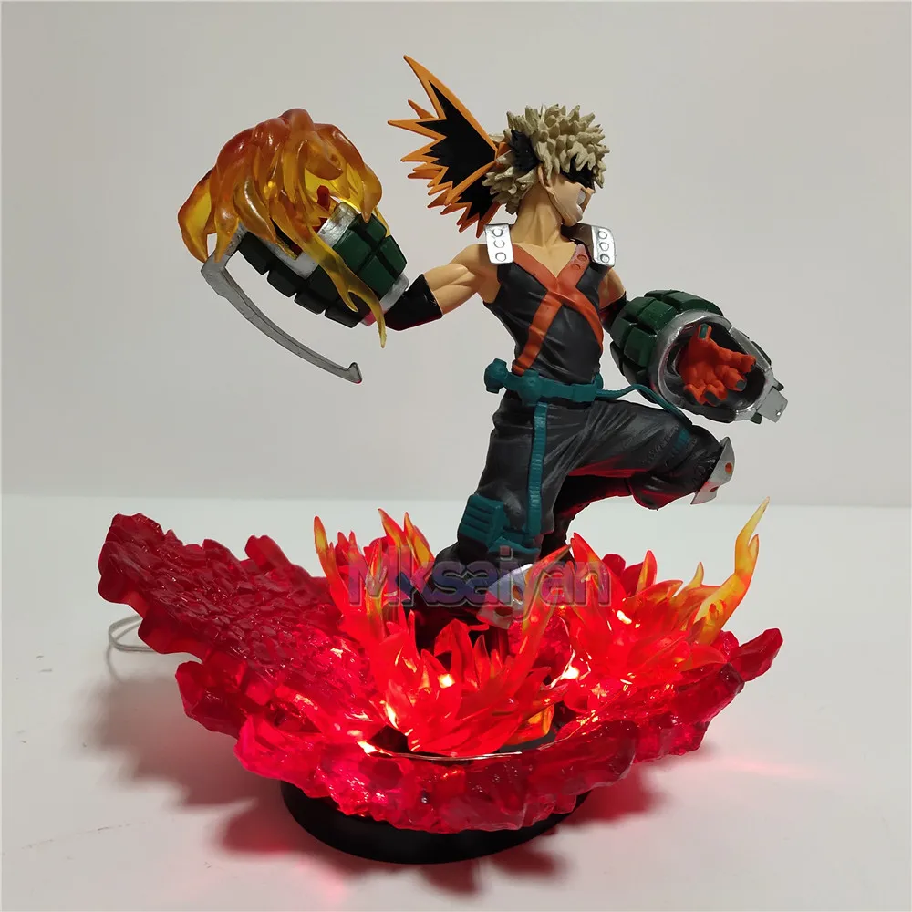 Экшн фигурка моя геройская академия светодиодсветодиодный лампа сделай сам Bakugou