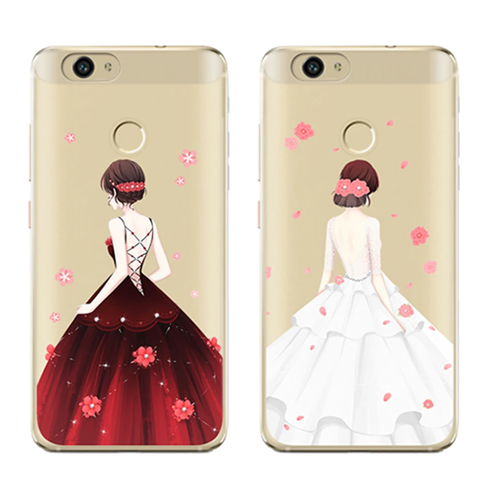 

For Huawei Honor 9 6A P10 Y5 Y6 II Pro Y7 Nova 2 Plus Mate9 10 Pro P8 P9 Lite Fashion Graceful girl Soft silicone TPU Phone Case